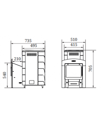 Stufa per sauna TMF Compact 2017 Inox Vitra antracite, CE (22903) Stufe per sauna TMF