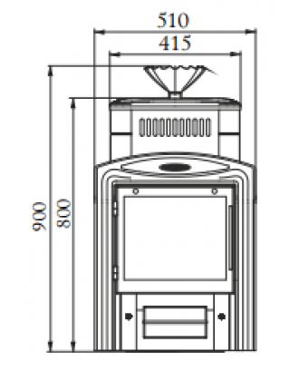 Stufa per sauna TMF Geyser 2014 Inox Vitra antracite (32604) Stufe per sauna TMF