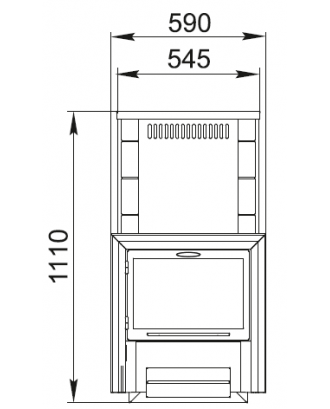 Stufa per sauna TMF Hekla Inox Illuminator antracite, inserti in acciaio inox, grande schermo (41500) Stufe per sauna TMF