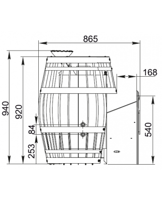 Stufa per sauna TMF Sayany XXL Inox Vitra (29503) Stufe per sauna TMF
