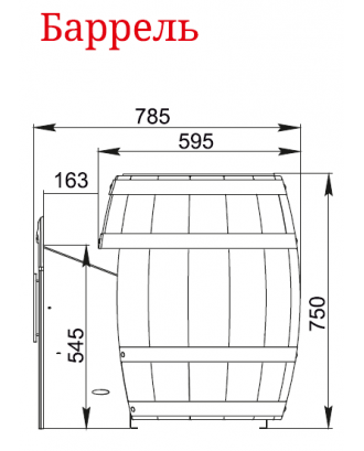 Stufa per sauna TMF Barile Inox palissandro (29702) Stufe per sauna TMF