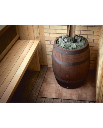 Stufa per sauna TMF Barile Inox palissandro (29702) Stufe per sauna TMF