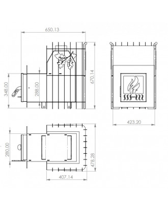 STUFA SAUNA TEPLODAR ETNA 12 PRO 4MM STUFE A LEGNA PER SAUNA