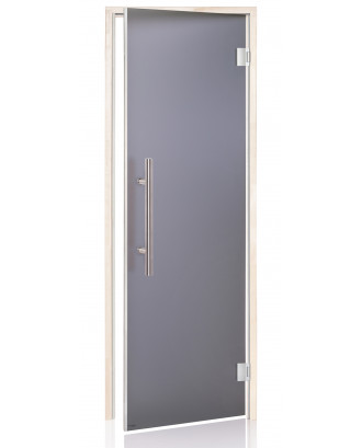 Porta sauna Ad LUX, Aspen, grigio opaco 80x210cm
