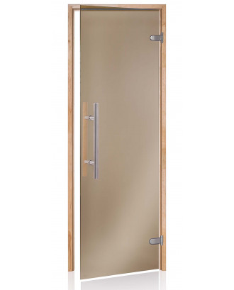 Porta sauna Ad Premium Light, ontano, bronzo 70x190cm