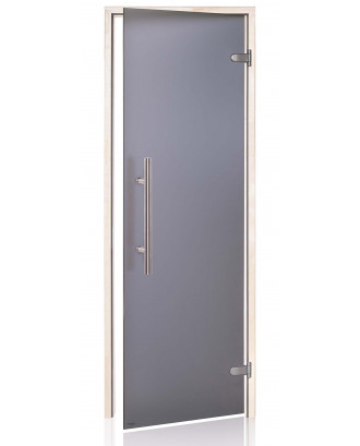 Porta sauna Ad Premium Light, Aspen, grigio opaco 80x200cm