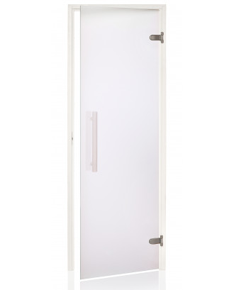 Porta sauna annuncio bianco, pioppo tremulo, trasparente opaco, 70x190 cm PORTE SAUNA