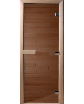 Porta della sauna, ontano, vetro bronzo 8 mm, 70x180 cm, magnete