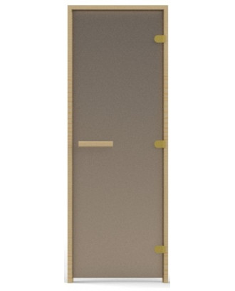 Porta per sauna, pino, vetro bronzo opaco 8 mm, 70x180 cm PORTE SAUNA