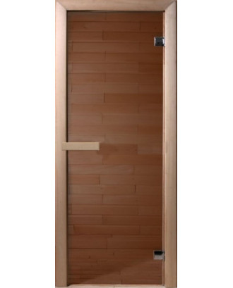 Porta per sauna, pino, vetro bronzo 6 mm, 70x190 cm, magnete PORTE SAUNA