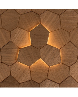 Elemento decorativo Royal Thermo, Abachi, LED ILLUMINAZIONE SAUNA E HAMMAM
