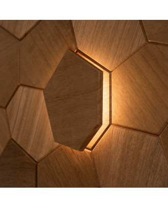 Elemento decorativo Royal Thermo, Abachi, LED ILLUMINAZIONE SAUNA E HAMMAM