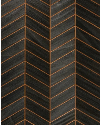Pannelli decorativi in legno Bermuda Thremo Nero, Abachi LEGNO PER SAUNA