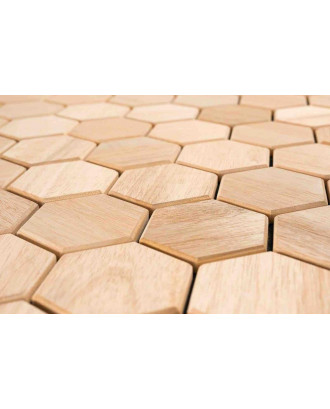 Pannelli decorativi in legno Hexa S Light, Abachi LEGNO PER SAUNA