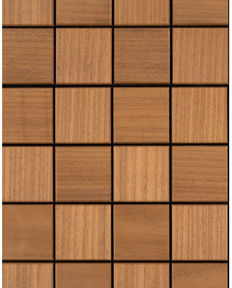 Pannelli decorativi in legno quadrati Thermo, Abachi LEGNO PER SAUNA